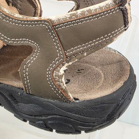 Skechers Men's Size 12 Leather Fisherman's Closed Toe Outdoor Sandals Shoes - Picture 12 of 12